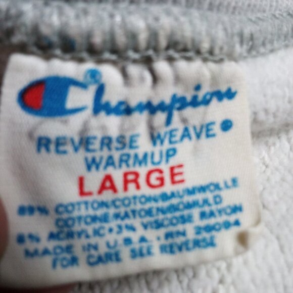 Vintage Champion Reverse Weave Crewneck Sweatshirt Heather Gray - Picture 3 of 6